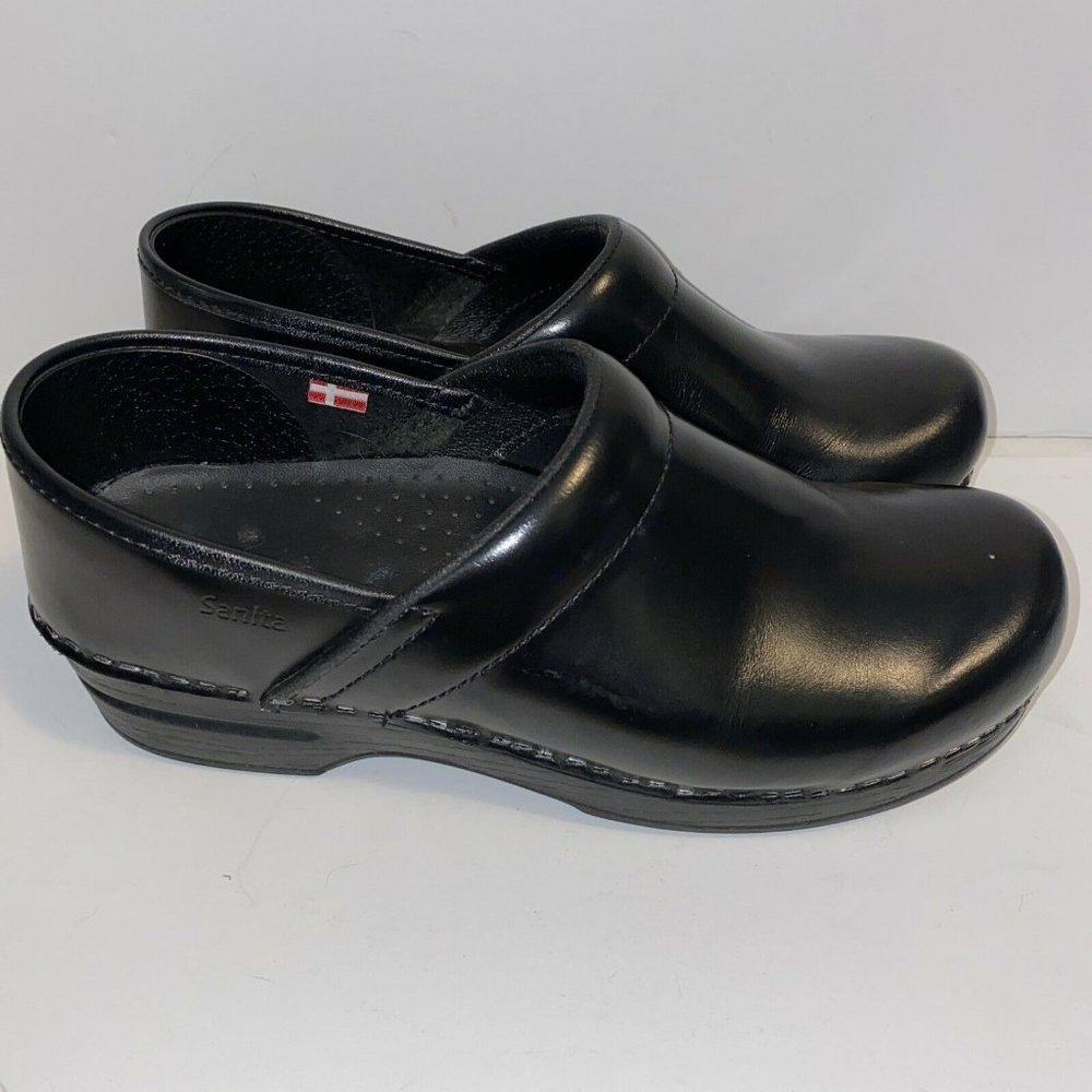 SANITA Black Sz 8.5-9 (39EU) Professional Clogs
